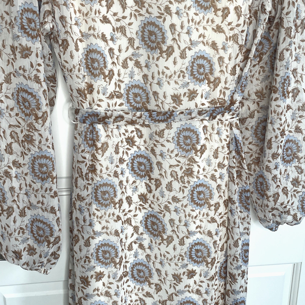 Lucky Brand Women’s Bohemian Ruffle Maxi Dress Size S Floral Cottage Peasant - Picture 11 of 16
